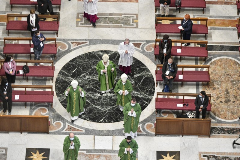 El Papa, en la Basílica de San Pedro