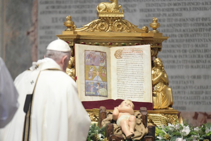 El Niño Jesús y el Papa
