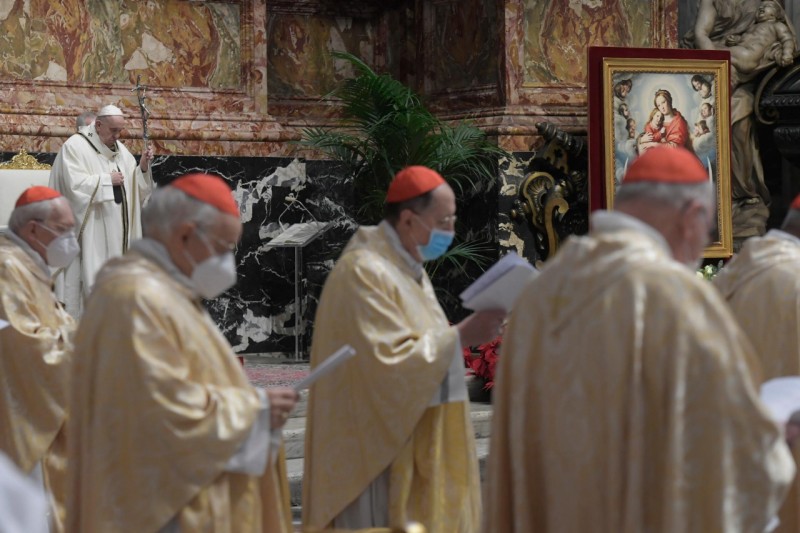 Papa y cardenales