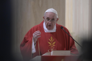 5-Holy Mass presided over by Pope Francis at the Casa Santa Marta in the Vatican:"Day of fraternity, day of penance and prayer"