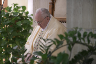 10-Holy Mass presided over by Pope Francis at the Casa Santa Marta in the Vatican: "Christ died and rose for us: the only medicine against the worldly spiri"t