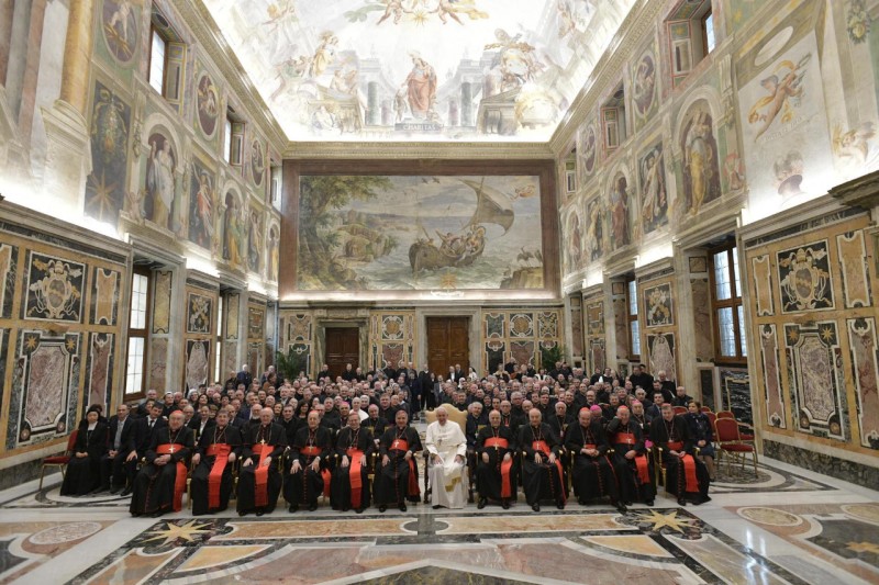 El Papa, con la Congregación para las Causas de los Santos