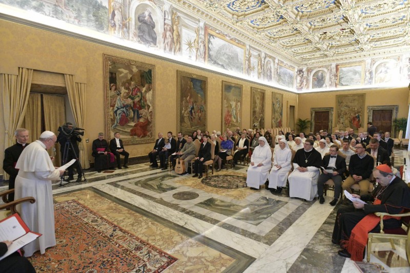 Papa y obras de misericordia de Francia