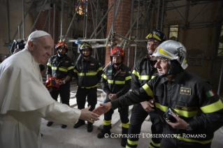 9-Pastoral Visit: Meeting with the people affected by the earthquake in Piazza Duomo