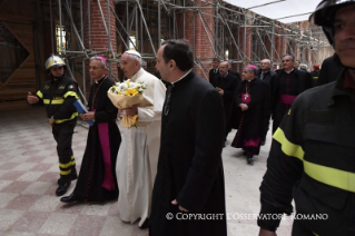 4-Pastoral Visit: Meeting with the people affected by the earthquake in Piazza Duomo