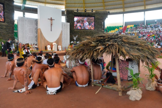 12-Apostolic Journey to Peru: Meeting with indigenous people of the Amazon Region
