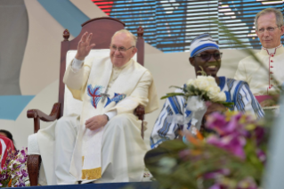 8-Apostolic Journey to Panama: Welcome ceremony and opening of WYD at Campo Santa Maria la Antigua – Cinta Costera
