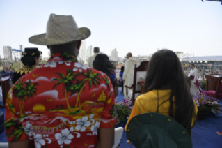 12-Apostolic Journey to Panama: Welcome ceremony and opening of WYD at Campo Santa Maria la Antigua – Cinta Costera