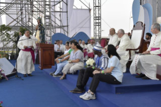 20-Apostolic Journey to Panama: Welcome ceremony and opening of WYD at Campo Santa Maria la Antigua – Cinta Costera