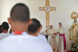 20-Apostolic Journey to Panama: Penitential liturgy with young detainees in the Centro de Cumplimiento de Menores Las Garzas de Pacora