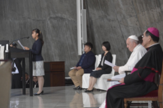 4-Apostolische Reise nach Japan: Begegnung mit jungen Menschen 