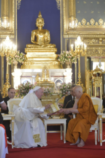 7-Voyage apostolique en Thaïlande : Visite au patriarche suprême des bouddhistes 