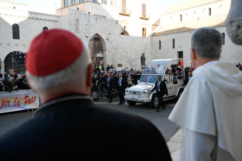 El Papa, en Bari