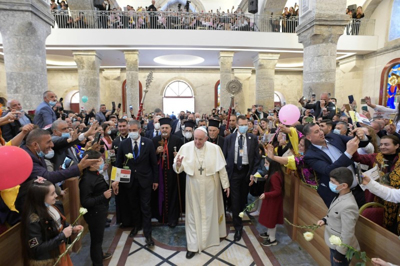 El Papa, en Qaraqosh