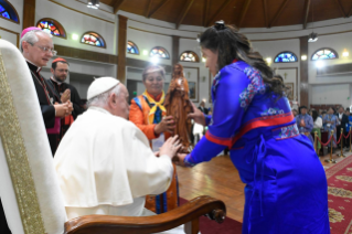 22-Viaje apostólico a Mongolia: Encuentro con los obispos, sacerdotes, misioneros, consagrados, consagradas y agentes pastorales