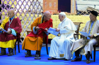 5-Apostolische Reise in die Mongolei: Ökumenisches und interreligiöses Treffen 