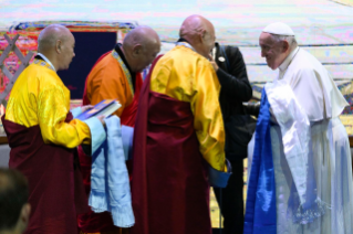 9-Voyage apostolique en Mongolie : Rencontre œcuménique et interreligieuse 