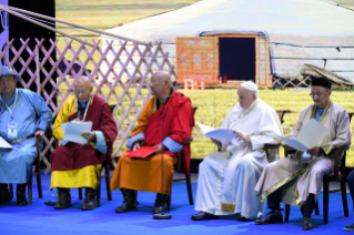 8-Voyage apostolique en Mongolie : Rencontre œcuménique et interreligieuse 