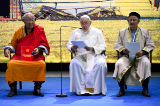 17-Voyage apostolique en Mongolie : Rencontre œcuménique et interreligieuse 
