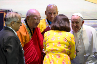 10-Voyage apostolique en Mongolie : Rencontre œcuménique et interreligieuse 
