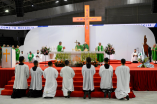 15-Apostolische Reise in die Mongolei: Heilige Messe 
