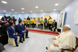 5-Voyage apostolique en Mongolie : Rencontre avec les travailleurs de la charité et inauguration de la Maison de la Miséricorde 