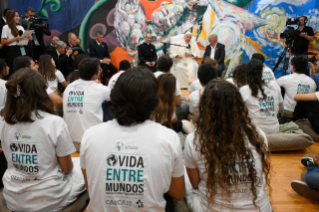 6-Viaggio Apostolico in Portogallo: Incontro con i giovani di Scholas Occurrentes  