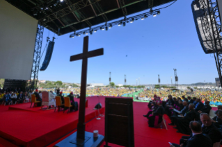 19-Voyage apostolique au Portugal : Rencontre avec les volontaires des JMJ 
