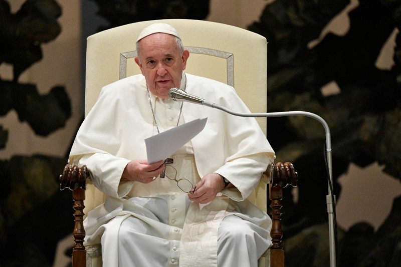 Papa, en la audiencia