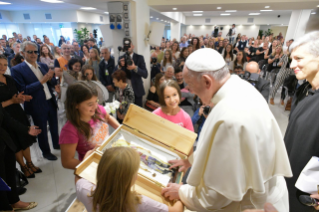 31-Visita del Santo Padre a la Ciudadela Cielo de la comunidad Nuevos Horizontes de Frosinone