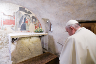 10-Visit of the Holy Father to the Franciscan Shrine of Greccio 