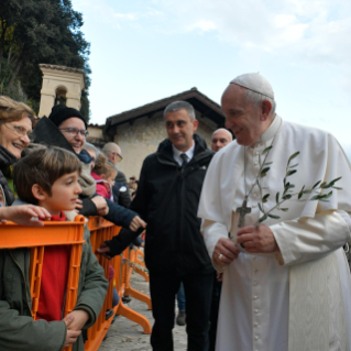 15-Visit of the Holy Father to the Franciscan Shrine of Greccio 