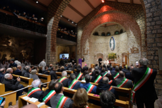 21-Visit of the Holy Father to the Franciscan Shrine of Greccio 