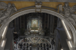 14-Récitation du chapelet présidée par le Pape François pour invoquer la fin de la pandémie