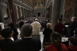 9-Visita do Santo Padre à Comunidade de Santo Egídio, por ocasião do 50º aniversário de fundação 