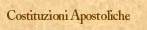 Costituzioni Apostoliche