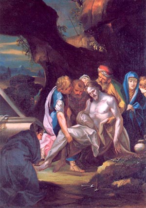 Gesù è deposto nel sepolcro: XIV Stazione