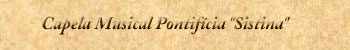 Capela Musical Pontifícia "Sistina"