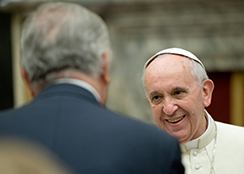 L'incontro del Papa con i gentiluomini e con i sediari pontifici 