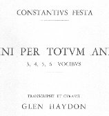 Cover C. Festa, Hymni