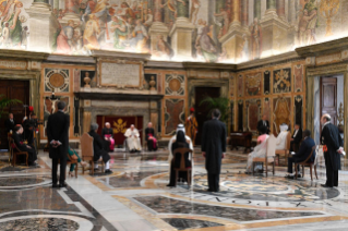 1-Address of His Holiness Pope Francis for the presentation of Credential Letters by the Ambassadors of Pakistan, United Arab Emirates, Burundi and Qatar accredited to the Holy See