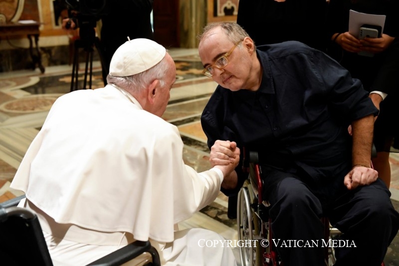 El Papa, con las familias cristianas