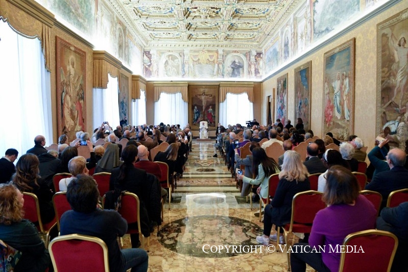 El Papa, en su discurso a los voluntarios italianos