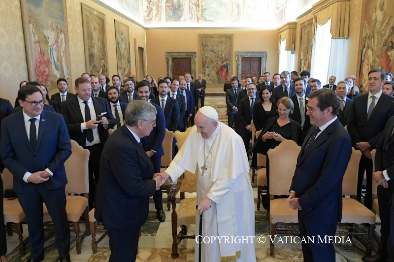 El Papa, con los empresarios españoles