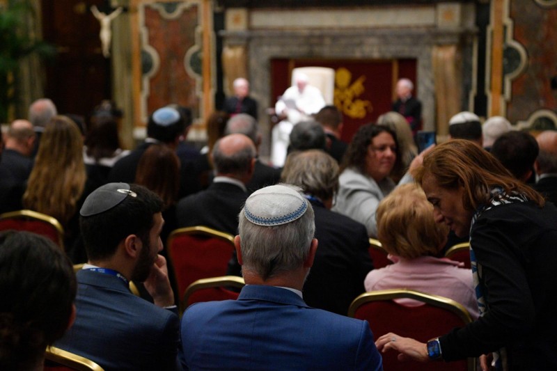 El Papa, con el Congreso Mundial Judío