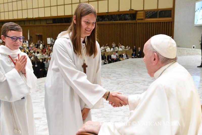 3-Al Pellegrinaggio di Ministranti della Francia