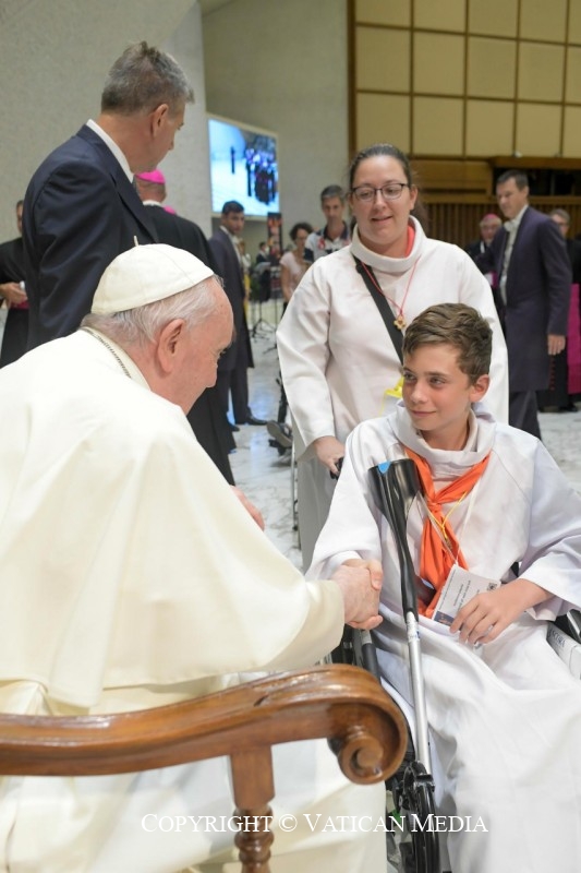 1-Al Pellegrinaggio di Ministranti della Francia