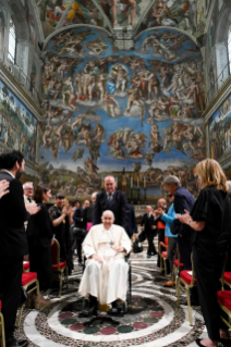 2-Aux artistes participant à la rencontre organisée à l'occasion du 50e anniversaire de l'inauguration de la collection d'Art moderne des Musées du Vatican (23 juin 2023)
