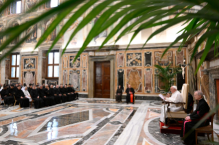 3-Audience with employees of the Vatican Pharmacy, on the occasion of the 150th anniversary of its founding