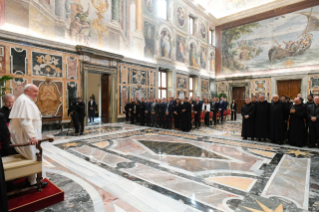 5-Audience with employees of the Vatican Pharmacy, on the occasion of the 150th anniversary of its founding